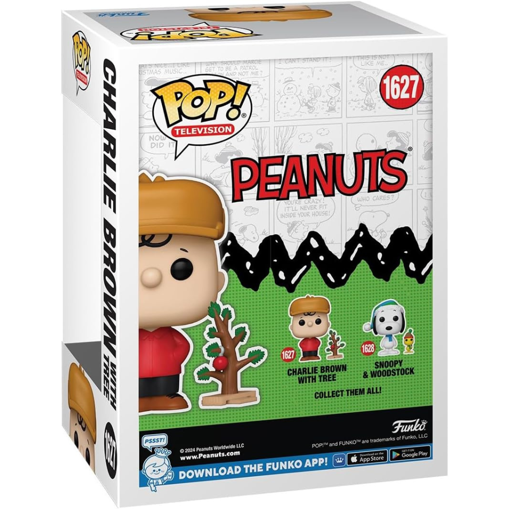 Funko Pop! Movies: A Charlie Brown Christmas - Charlie Brown with Tree #1627